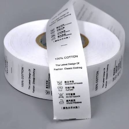 Satin Labels sample