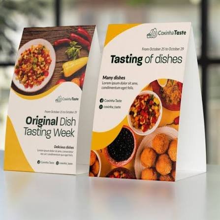 Tent Cards sample
