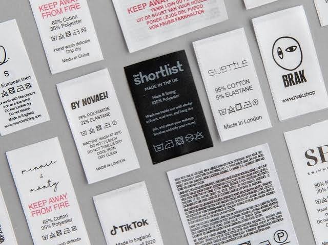 Washcare Labels sample